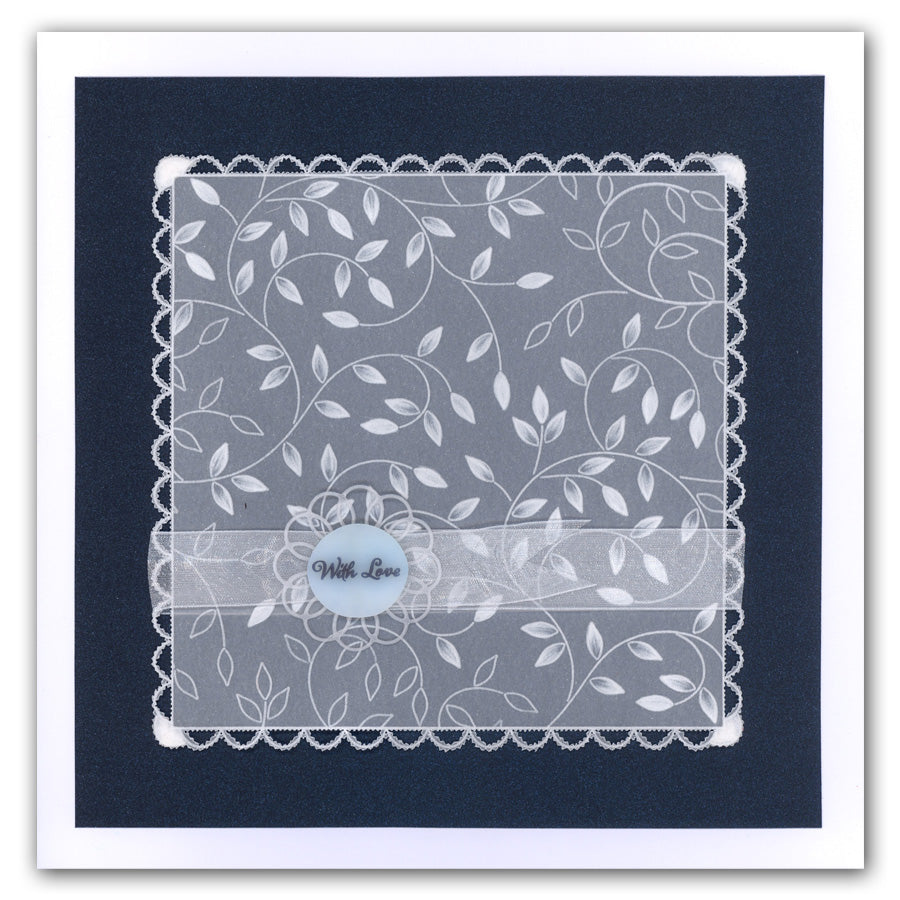 Sprig Background A5 Square Groovi Plate