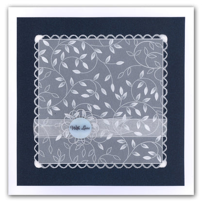 Sprig Background A5 Square Groovi Plate