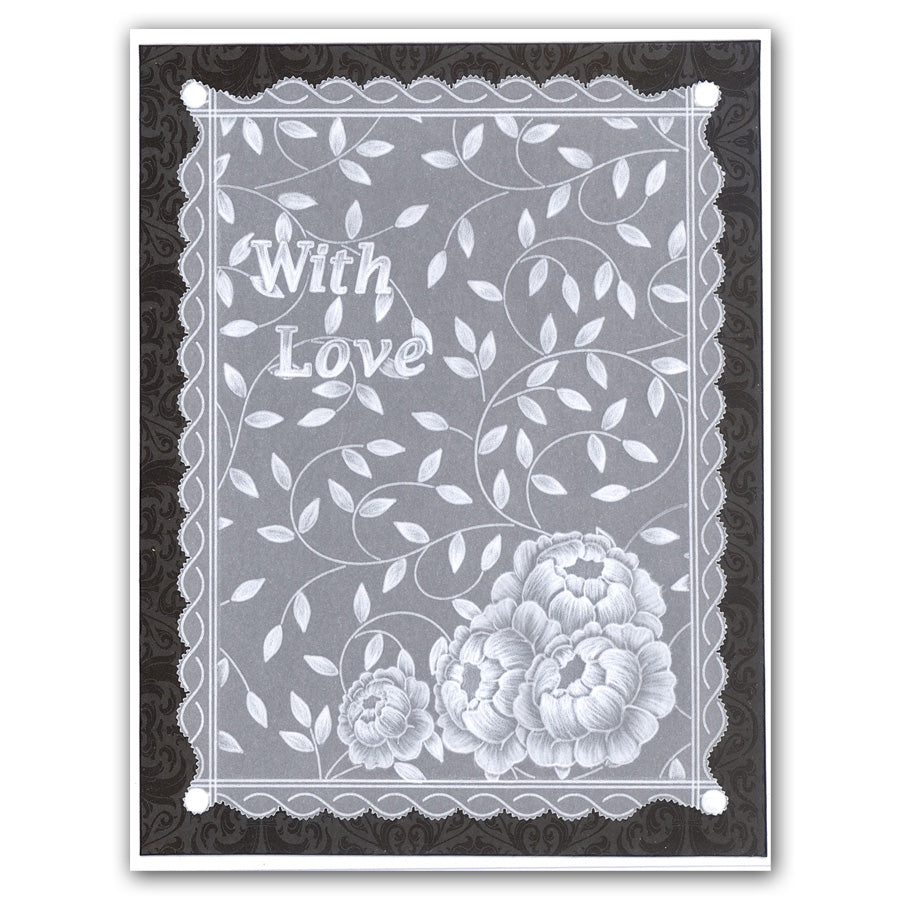 Sprig Background A5 Square Groovi Plate