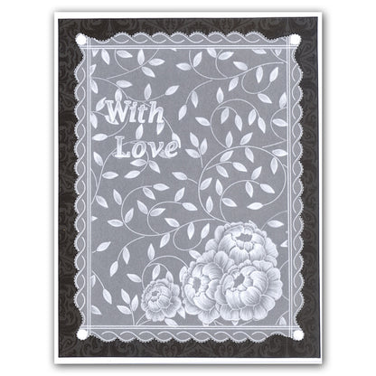 Sprig Background A5 Square Groovi Plate