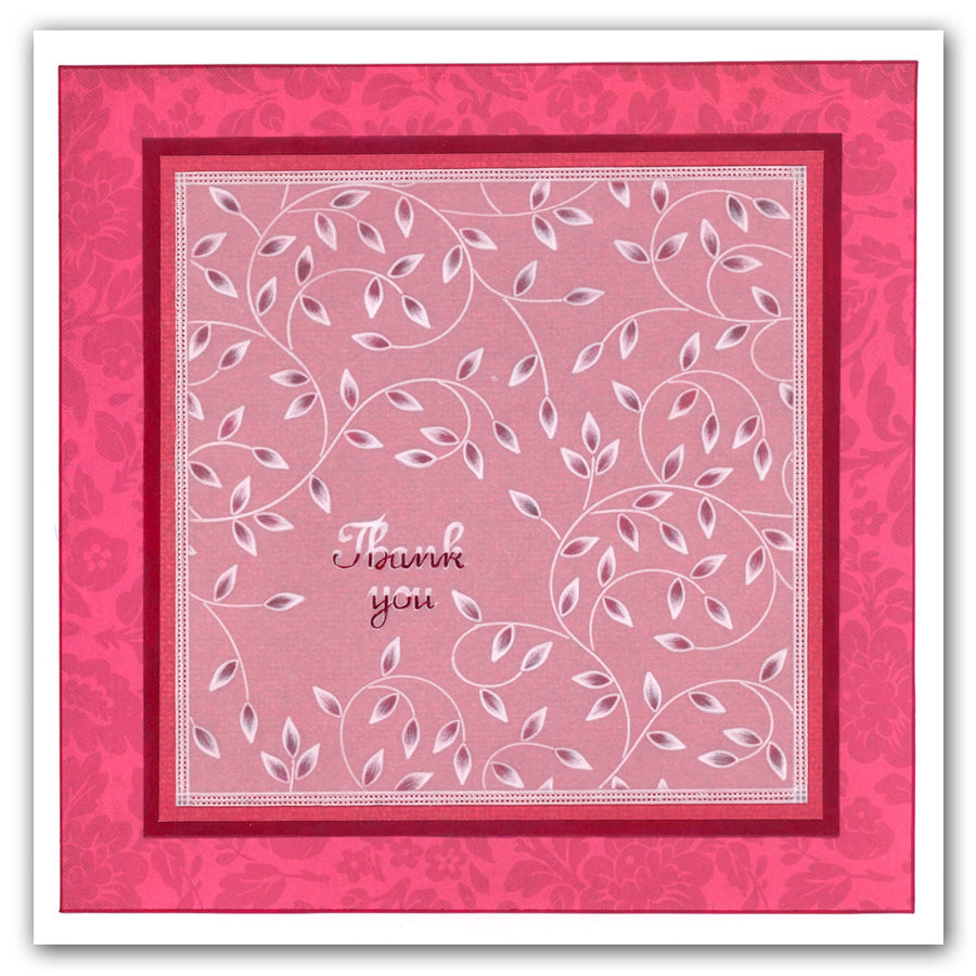 Sprig Background A5 Square Groovi Plate