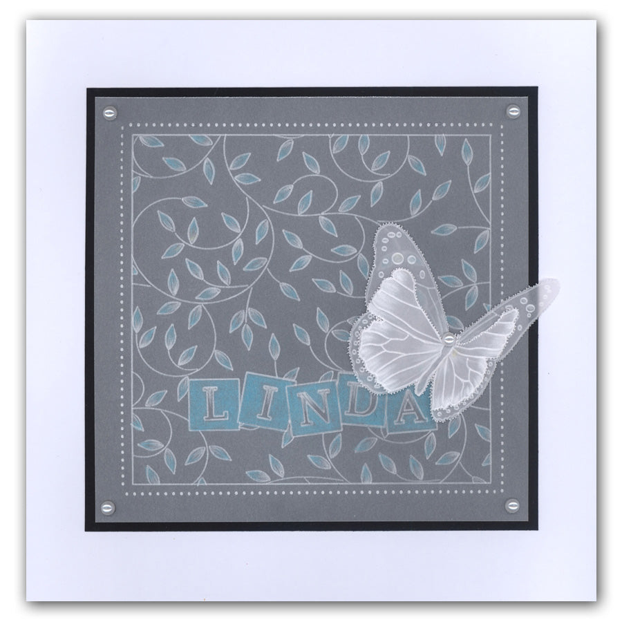 Sprig Background A5 Square Groovi Plate