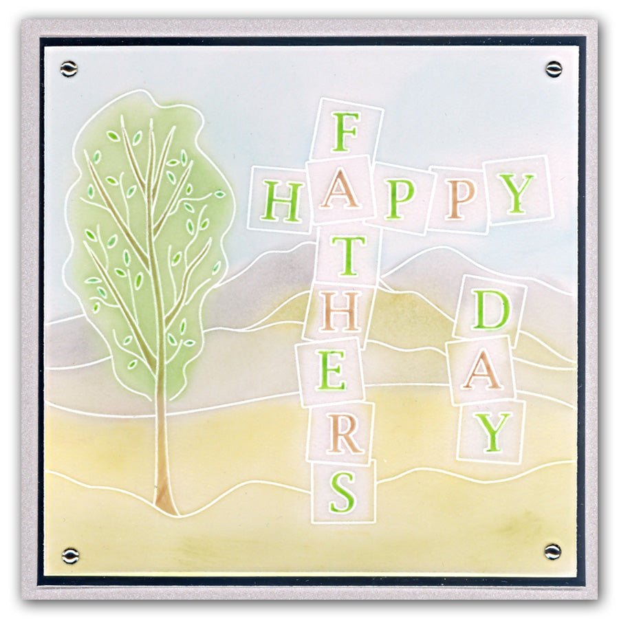 Mountains & Hills A5 Square Groovi Plate