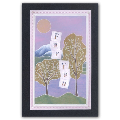 Mountains & Hills A5 Square Groovi Plate