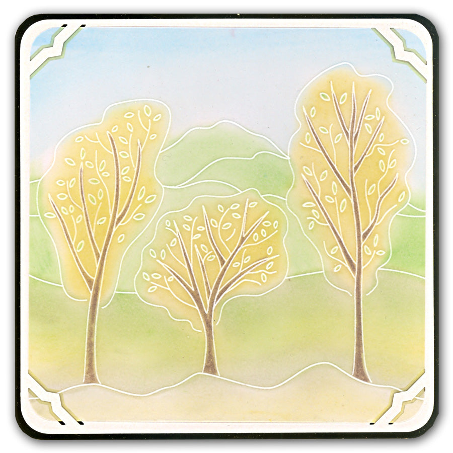 Mountains & Hills A5 Square Groovi Plate