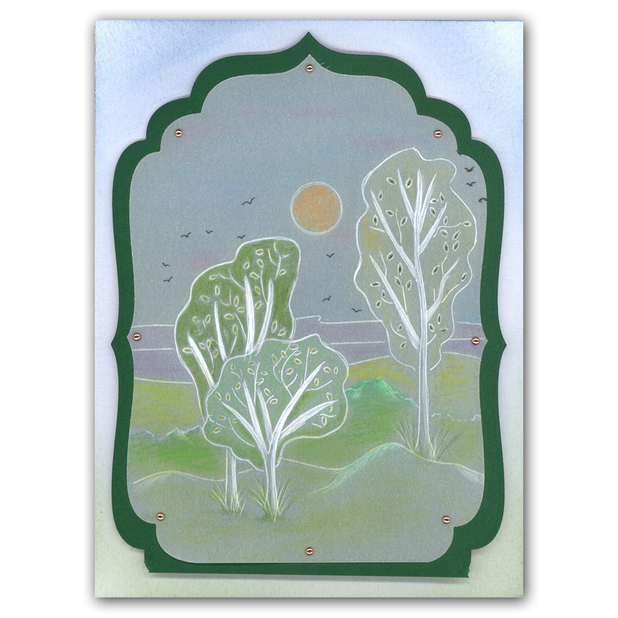 Mountains & Hills A5 Square Groovi Plate