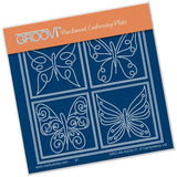 Tina's Butterfly Farfalla A6 Square Groovi Baby Plate