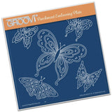 Jayne's Butterflies A5 Square Groovi Plate