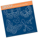 Tina's Butterfly Fun A5 Square Groovi Plate