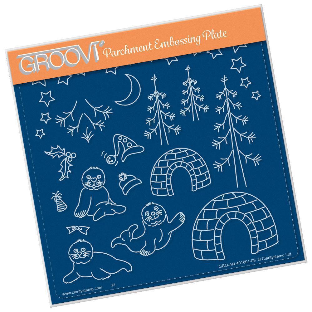 Linda's Seals A5 Square Groovi Plate