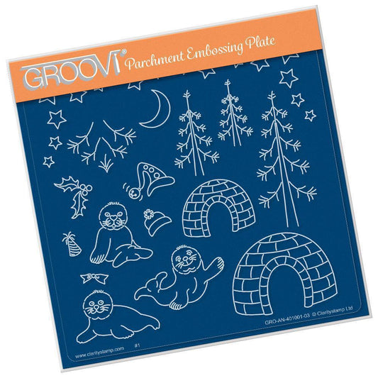 Linda's Seals A5 Square Groovi Plate