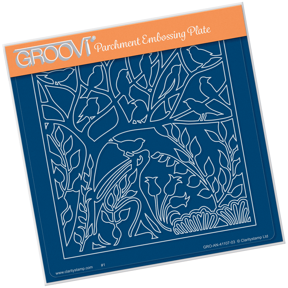 Hare in the Glade A5 Square Groovi Plate