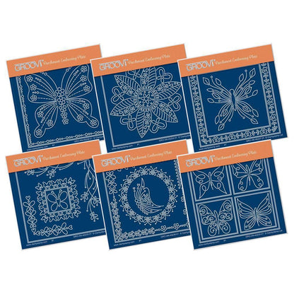 Tina's Butterfly Petites Collection A6 Square Groovi Baby Plate Set