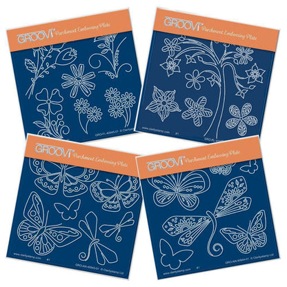 Baby Tina's Fun Collection A6 Square Groovi Plate Set