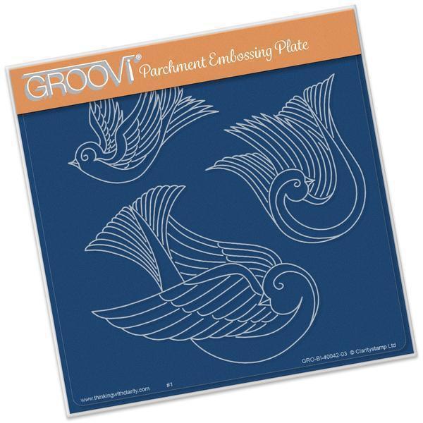 CLEARANCE Doves A5 Square Groovi Plate