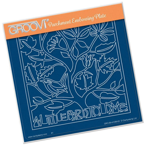 A Little Bird Told Me A5 Square Groovi Plate