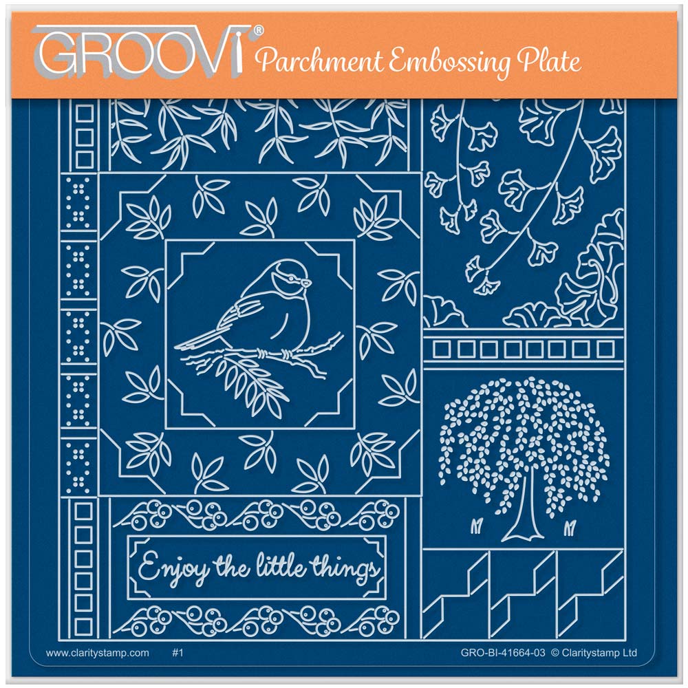Linda's Enjoy the Little Things - Easy Layout A5 Square Groovi Plate (Set 3)