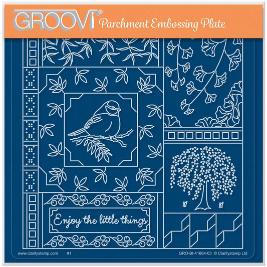 Linda's Enjoy the Little Things - Easy Layout A5 Square Groovi Plate (Set 3)