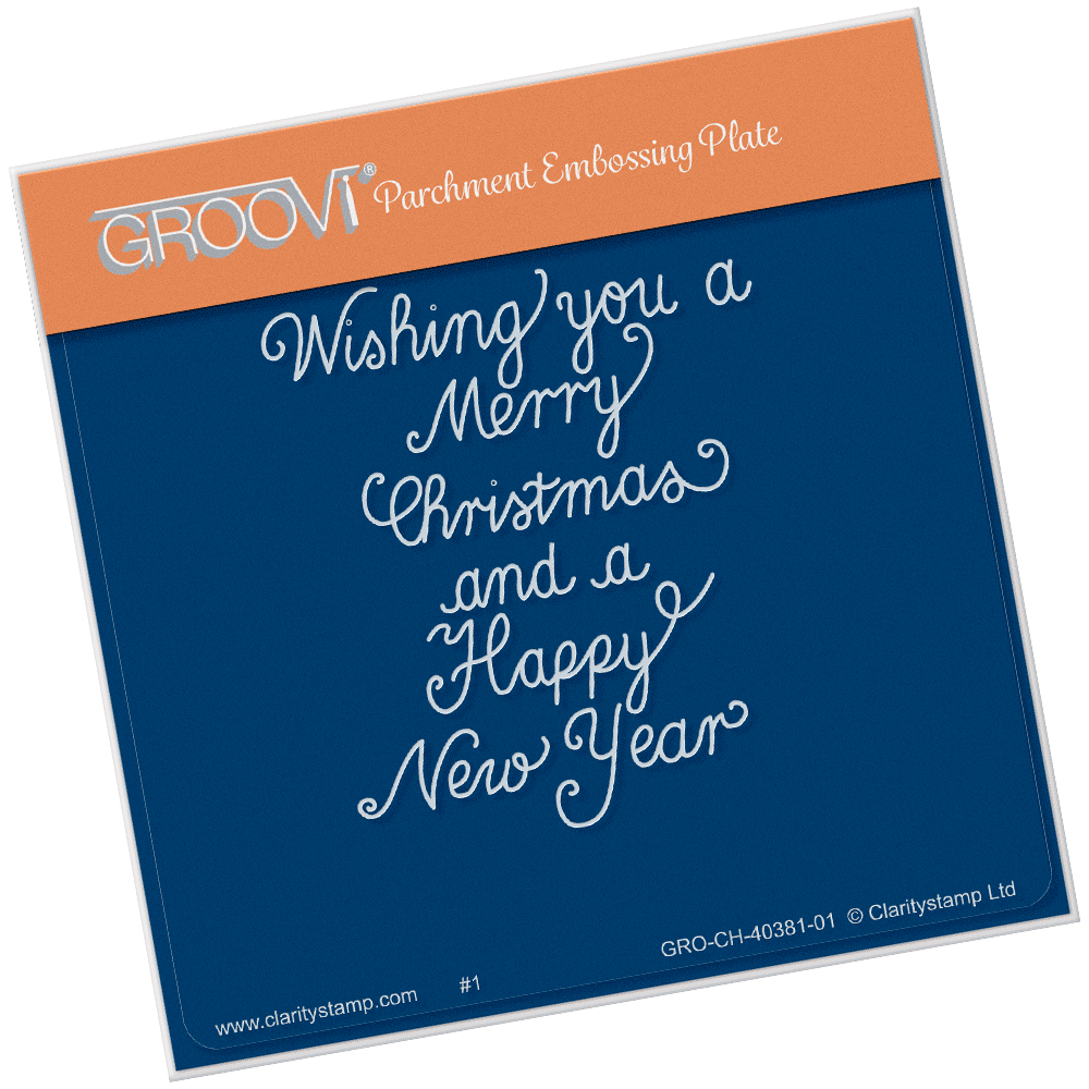 Traditional Christmas Message A6 Square Groovi Baby Plate