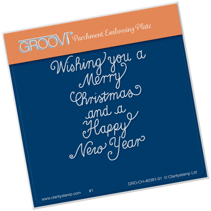 Traditional Christmas Message A6 Square Groovi Baby Plate