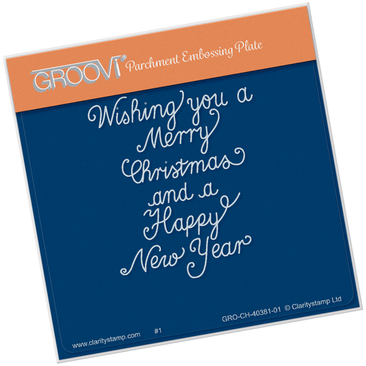 Traditional Christmas Message A6 Square Groovi Baby Plate