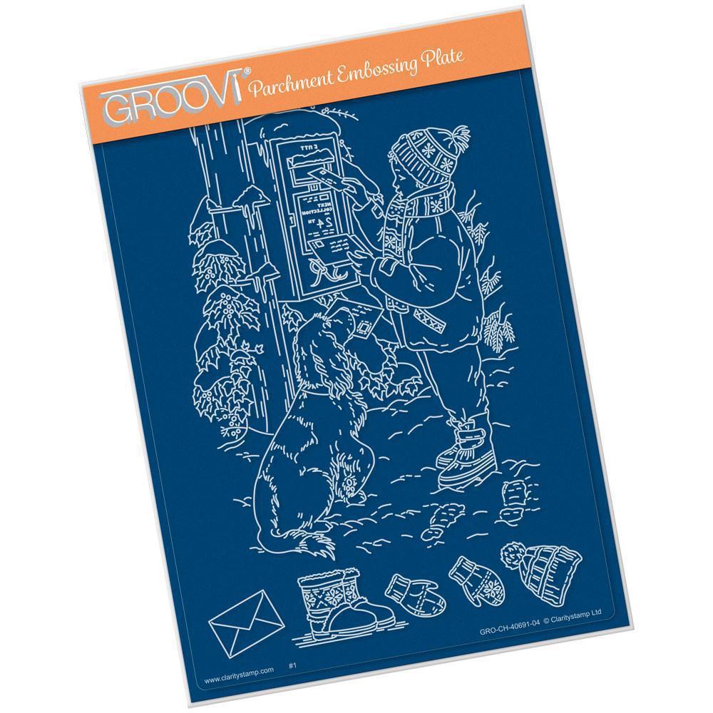 Jayne's Letter to Santa A5 Groovi Plate