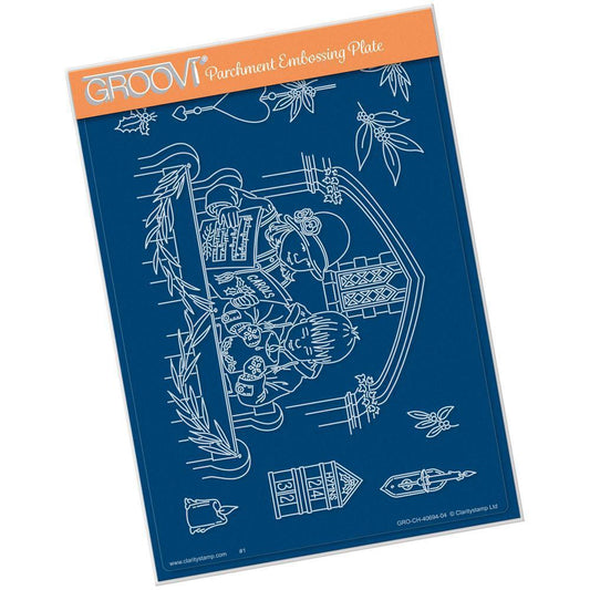 Jayne's Carol Singers A5 Groovi Plate