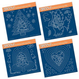 During this Christmas Verses A5 Square Groovi Plate Set