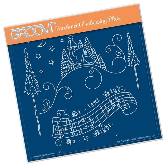 Silent Night A5 Square Groovi Plate