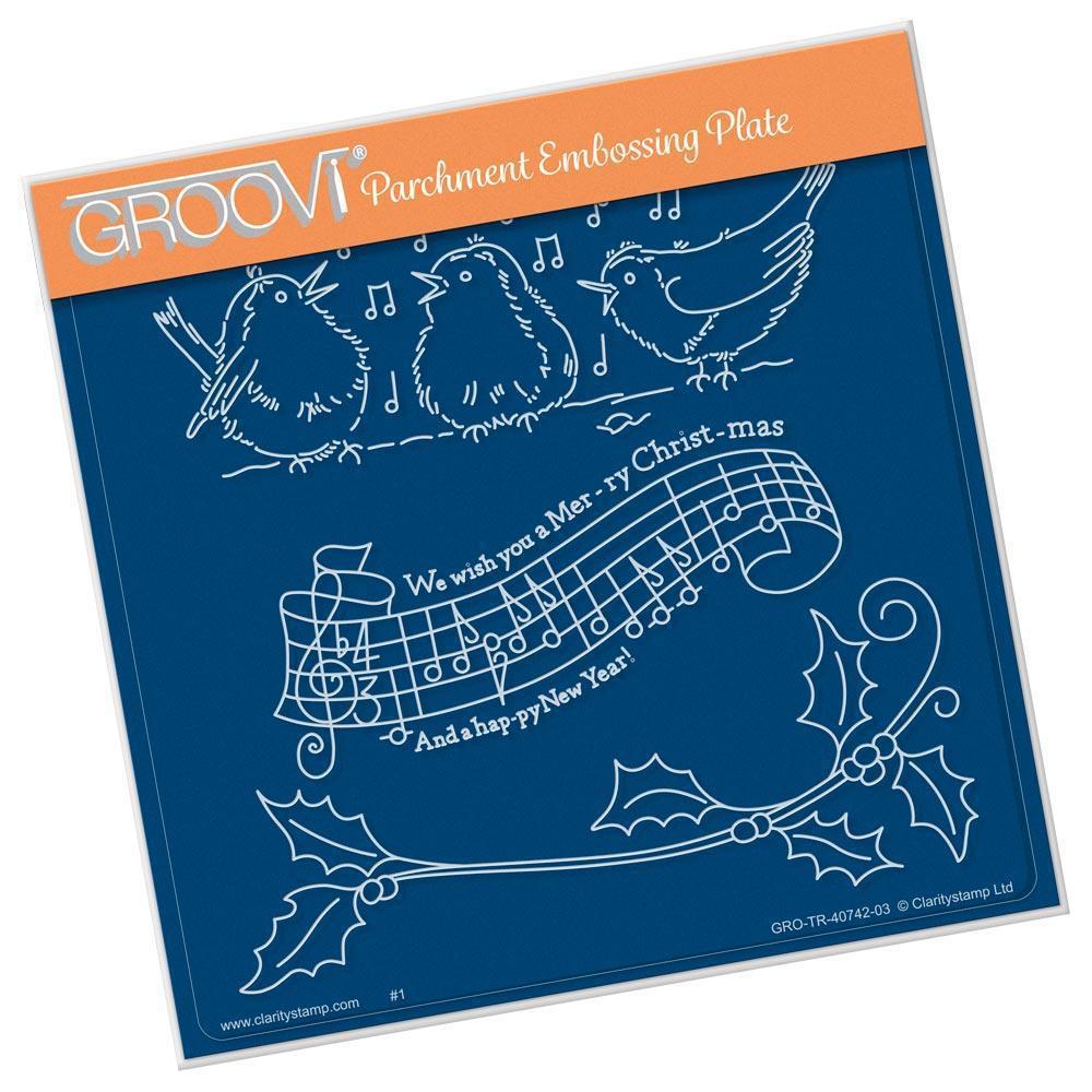 Claritystamp Groovi Tappetino Craft A5 – Doppia Faccia, Per Goffratura E Colorazione Pergamena, Nero