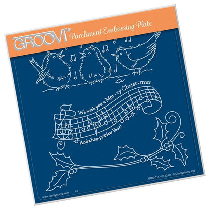 We Wish You a Merry Christmas A5 Square Groovi Plate