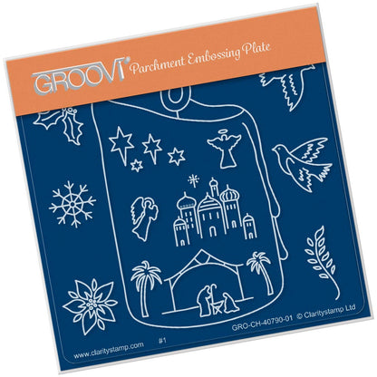 Candle Outline A6 Square Groovi Baby Plate