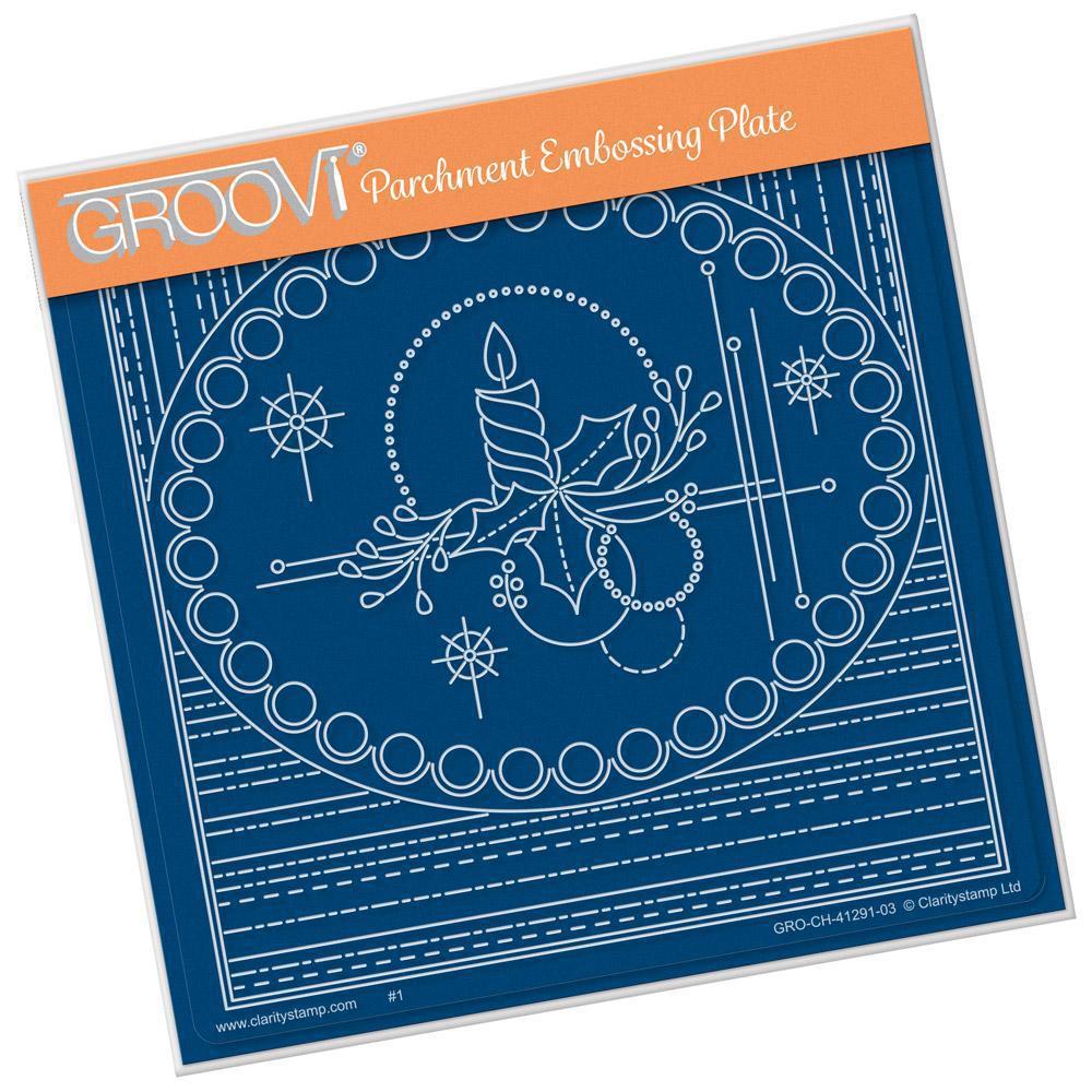 Tina's Christmas Centrepiece A5 Square Groovi Plate