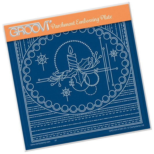 Tina's Christmas Centrepiece A5 Square Groovi Plate