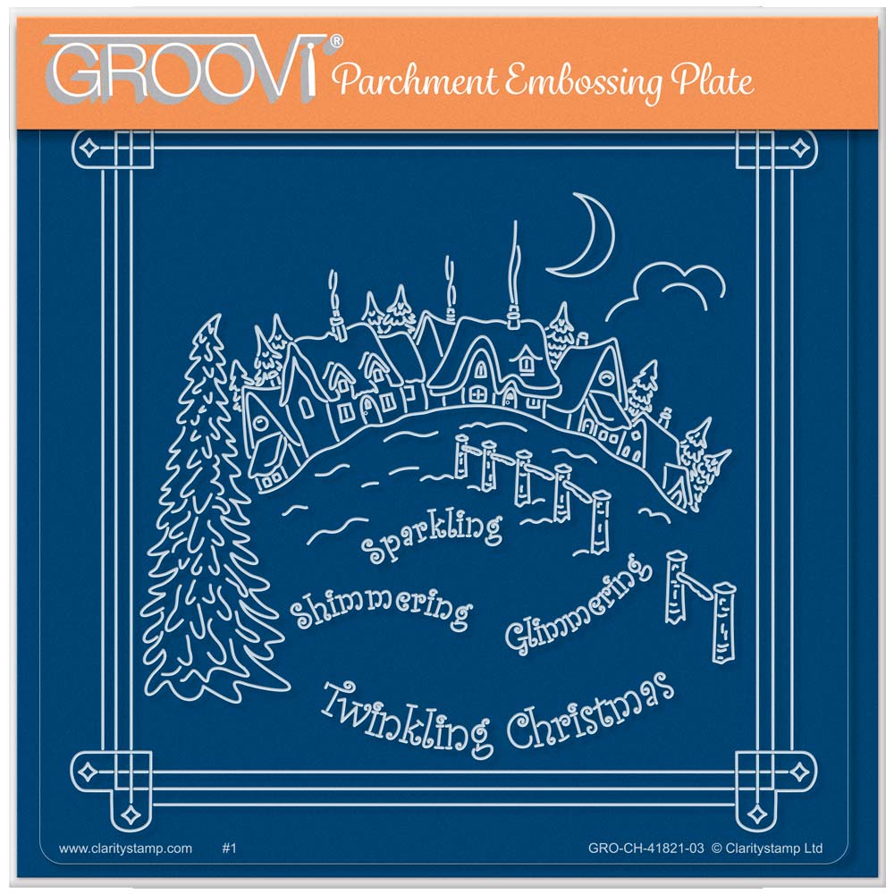 Linda's Twinkling Christmas - Christmas Treasures (Set 1) A5 Square Groovi Plate