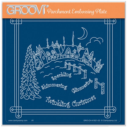 Linda's Twinkling Christmas - Christmas Treasures (Set 1) A5 Square Groovi Plate