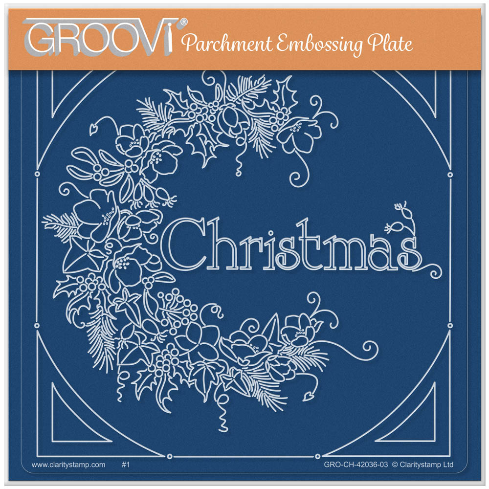 Linda's C Is for Christmas - Christmas Treasures (Set 3) A5 Square Groovi Plate