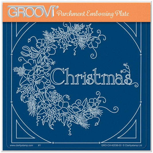 Linda's C Is for Christmas - Christmas Treasures A5 Square Groovi Plate