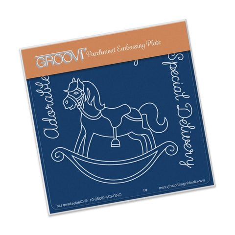Rocking Horse A6 Square Groovi Baby Plate