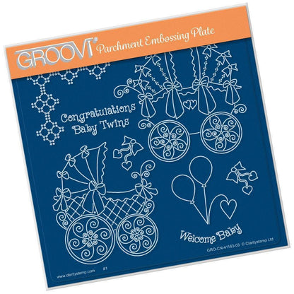 Linda's Congratulations A5 Square Groovi Plate