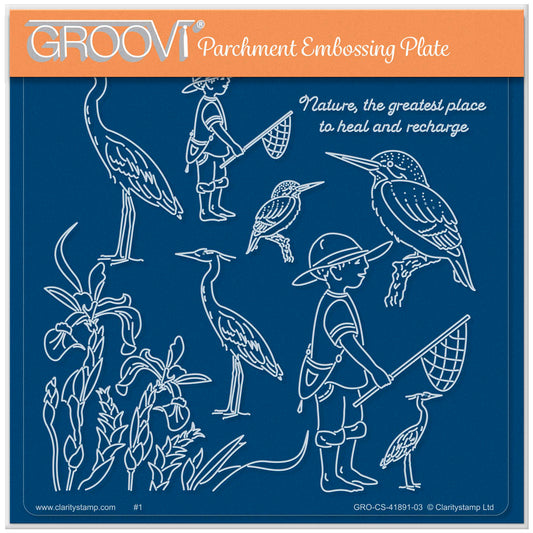 Linda's The Old Water Mill Accessories A5 Square Groovi Plate