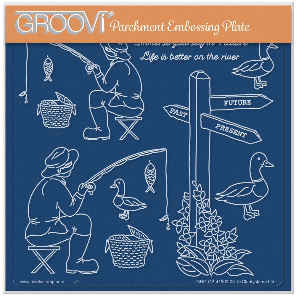 Linda's Friendship Narrowboat Accessories A5 Square Groovi Plate