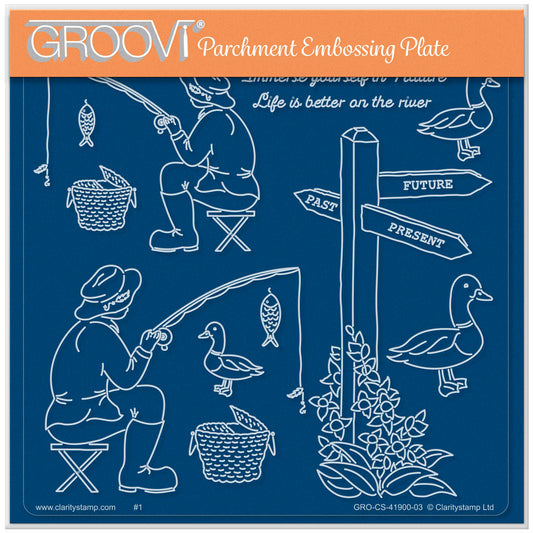 Linda's Friendship Narrowboat Accessories A5 Square Groovi Plate