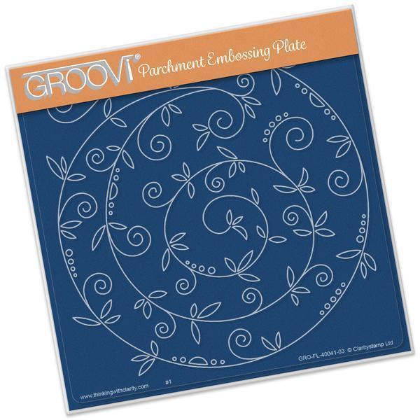 Sprig Swirl A5 Square Groovi Plate