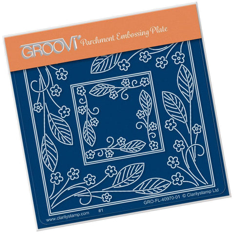 Tina's Forget Me Not Parchlet A6 Square Groovi Baby Plate