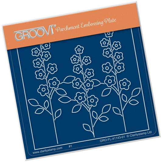 Tina's Meadow Flowers A6 Square Groovi Baby Plate