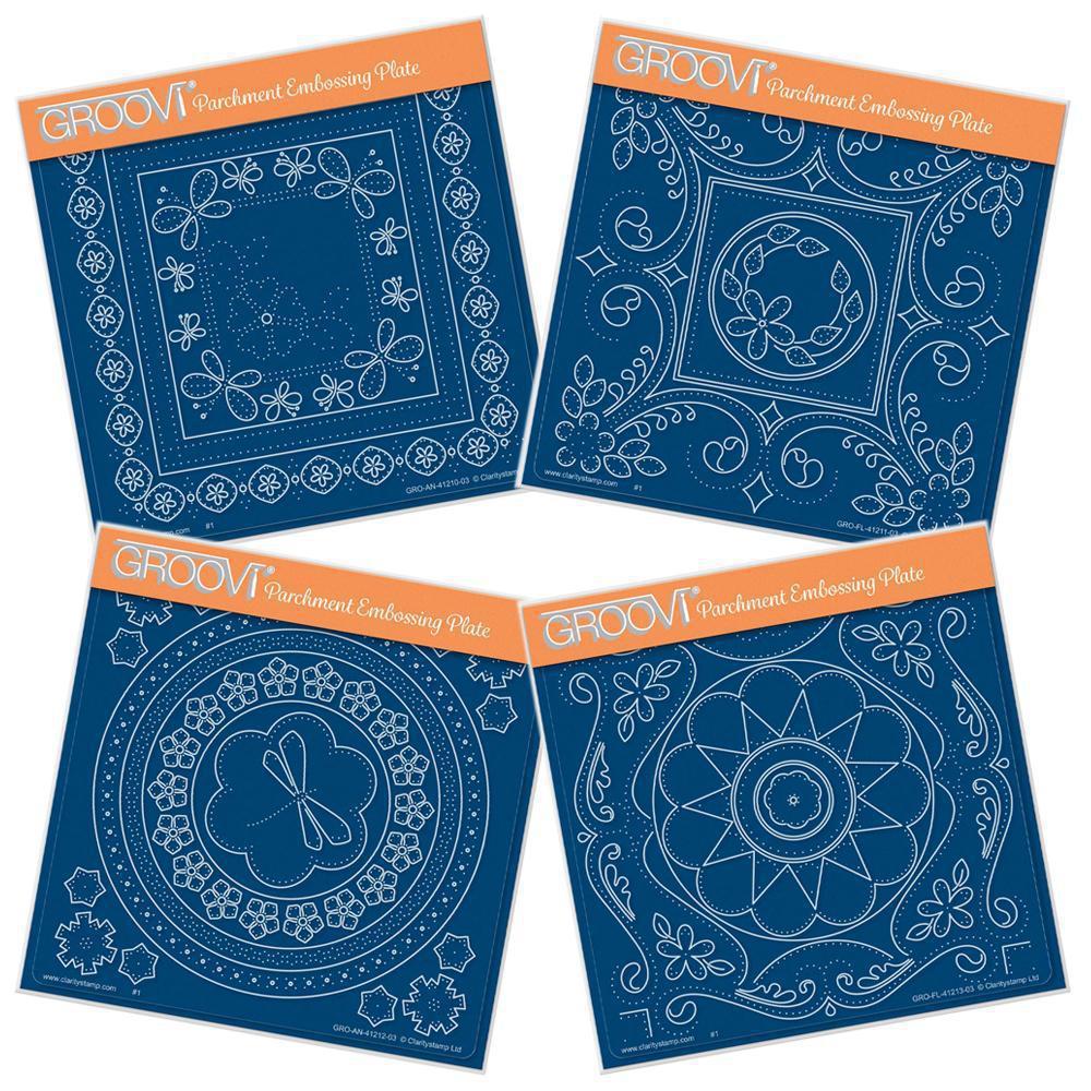Tina's Everyday Embroidery A5 Square Groovi Plate Quartet