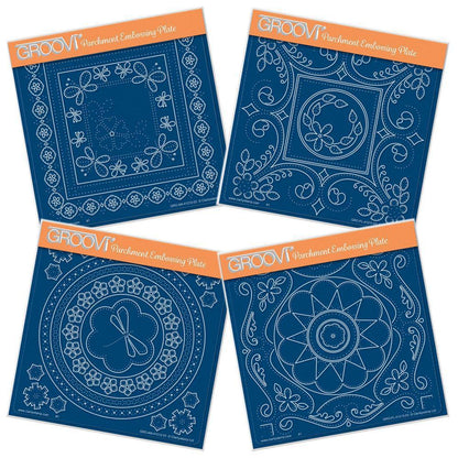 Tina's Everyday Embroidery A5 Square Groovi Plate Quartet