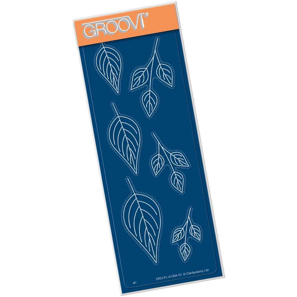 Tina's Picot Leaves A5 Long Groovi Plate