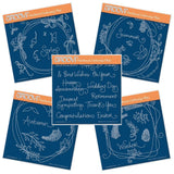 Entwined Wreath & Sentiments Collection A5 Square Groovi Plate Set